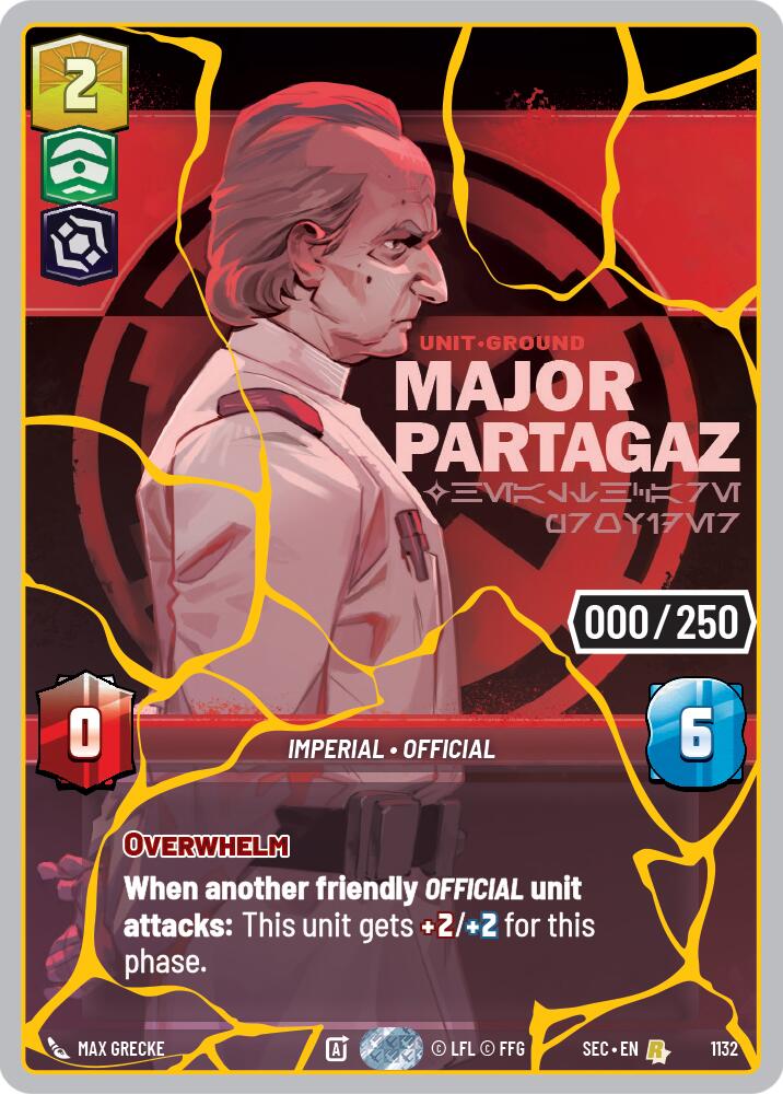 Major Partagaz - Healthcare Provider (1132) (Serialized) (Gold) (1132) [Secrets of Power] | Cards and Coasters CA