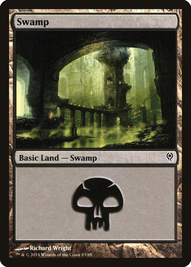 Swamp (83) [Duel Decks: Jace vs. Vraska] | Cards and Coasters CA