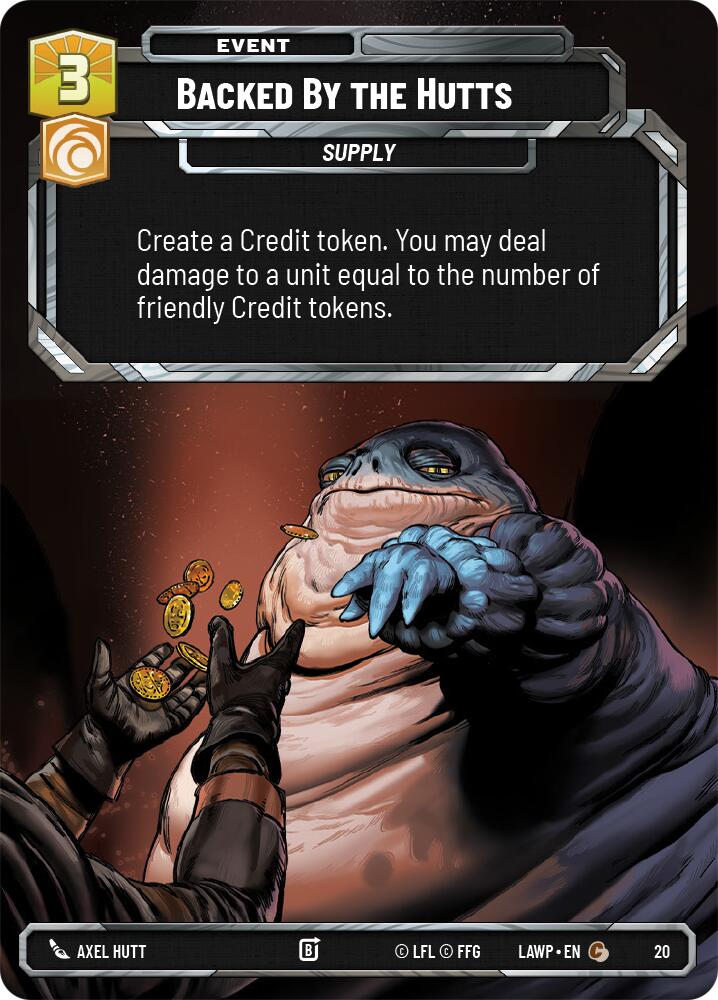 Backed by the Hutts (20) (20) [A Lawless Time: Weekly Play] | Cards and Coasters CA