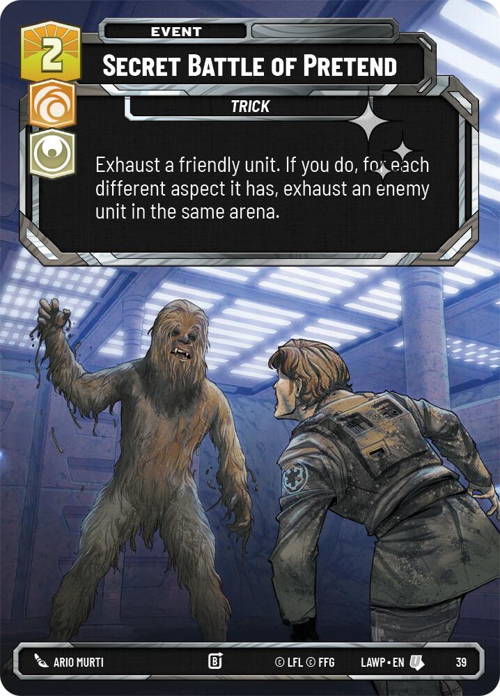 Secret Battle of Pretend (39) (Foil) (39) [A Lawless Time: Weekly Play] | Cards and Coasters CA