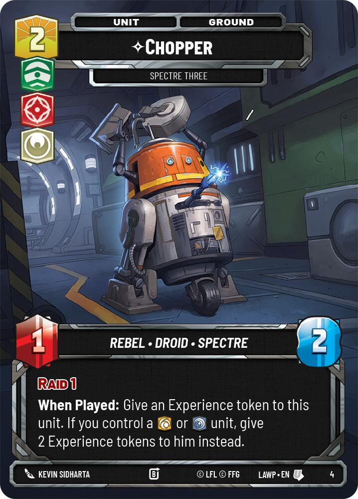 Chopper - Spectre Three (4) (4) [A Lawless Time: Weekly Play] | Cards and Coasters CA