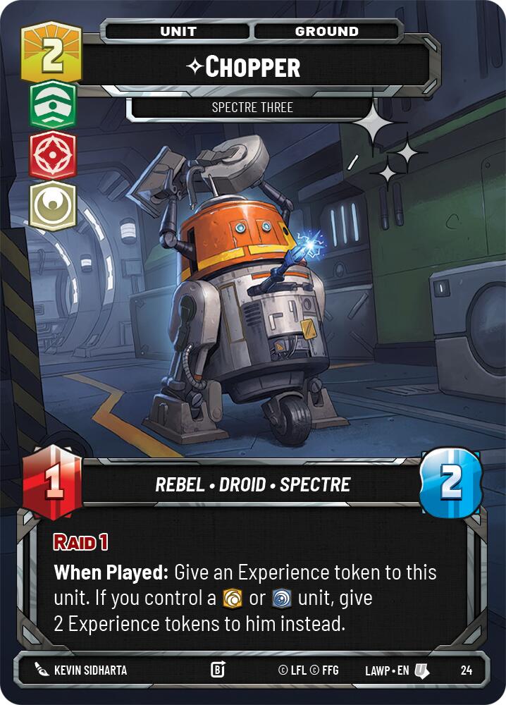 Chopper - Spectre Three (24) (Foil) (24) [A Lawless Time: Weekly Play] | Cards and Coasters CA