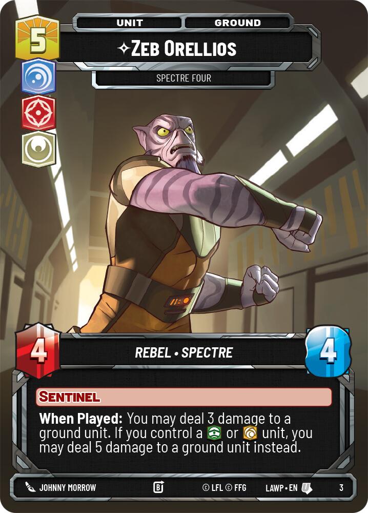 Zeb Orellios - Spectre Four (3) (3) [A Lawless Time: Weekly Play] | Cards and Coasters CA