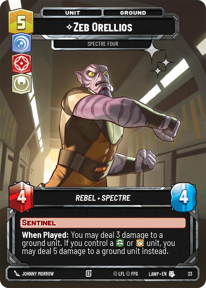 Zeb Orellios - Spectre Four (23) (Foil) (23) [A Lawless Time: Weekly Play] | Cards and Coasters CA