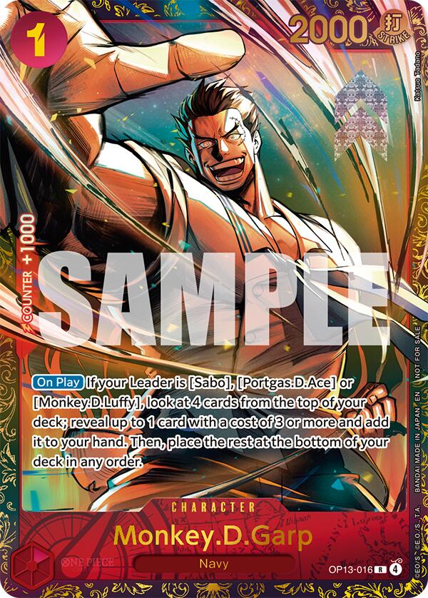 Monkey.D.Garp (Treasure Cup March 2026) [One Piece Promotion Cards] | Cards and Coasters CA