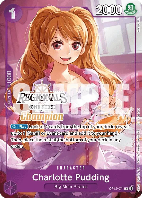 Charlotte Pudding (Regionals Champion Card Set 26-27) [One Piece Promotion Cards] | Cards and Coasters CA