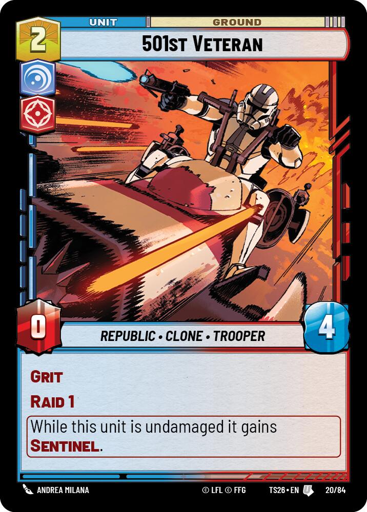 501st Veteran (20/84) (20/84) [Twin Suns] | Cards and Coasters CA
