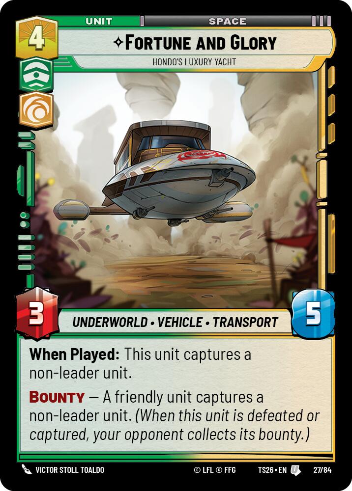 Fortune and Gory - Hondo's Luxury Yacht (27/84) (27/84) [Twin Suns] | Cards and Coasters CA