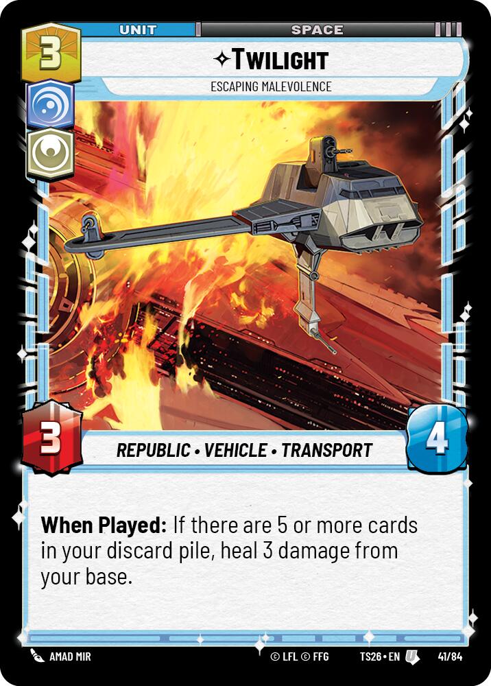 Twilight - Escaping Malevolence (41/84) (41/84) [Twin Suns] | Cards and Coasters CA