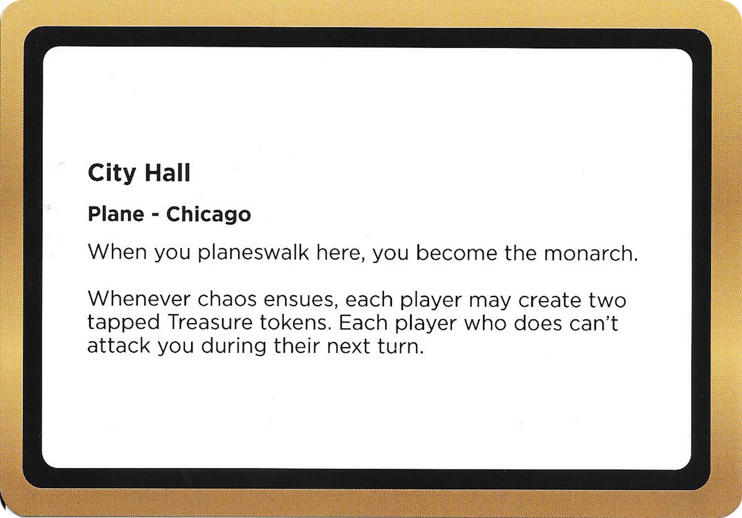 City Hall (Black Lotus Unknown Planechase) [Oversize Cards] | Cards and Coasters CA