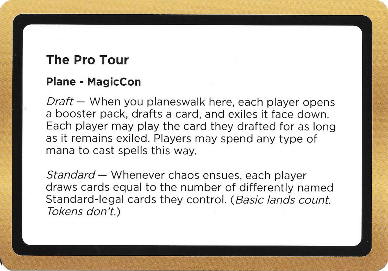The Pro Tour (Black Lotus Unknown Planechase) [Oversize Cards] | Cards and Coasters CA