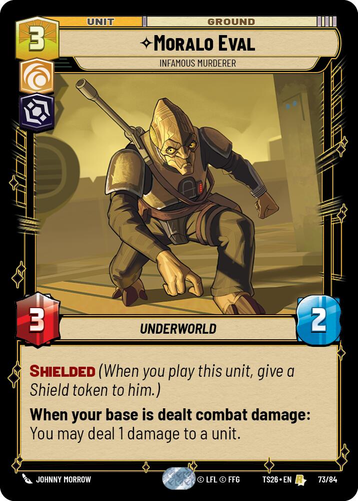 Moralo Eval - Infamous Murderer (73/84) (73/84) [Twin Suns] | Cards and Coasters CA