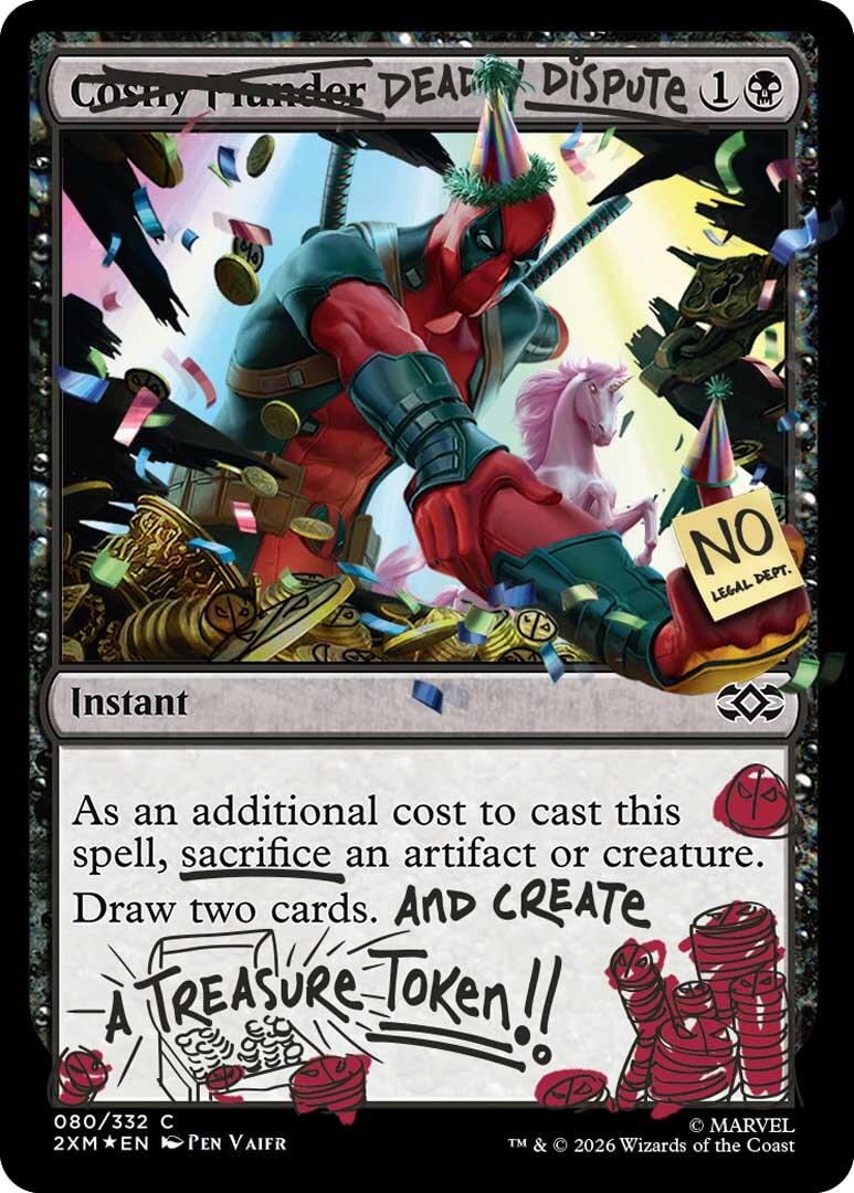Deadly Dispute (080) (Pool Party Foil) [Secret Lair Drop Series] | Cards and Coasters CA