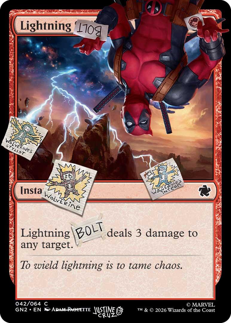 Lightning Bolt (042) [Secret Lair Drop Series] | Cards and Coasters CA