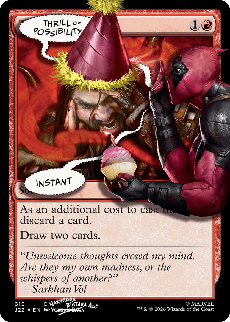 Thrill of Possibility (615) (Pool Party Foil) [Secret Lair Drop Series] | Cards and Coasters CA