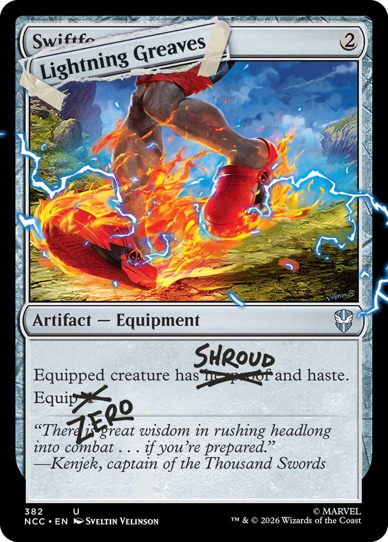 Lightning Greaves (382) [Secret Lair Drop Series] | Cards and Coasters CA
