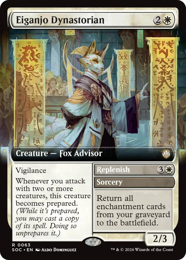 Eiganjo Dynastorian (Extended Art) [Secrets of Strixhaven Commander] | Cards and Coasters CA