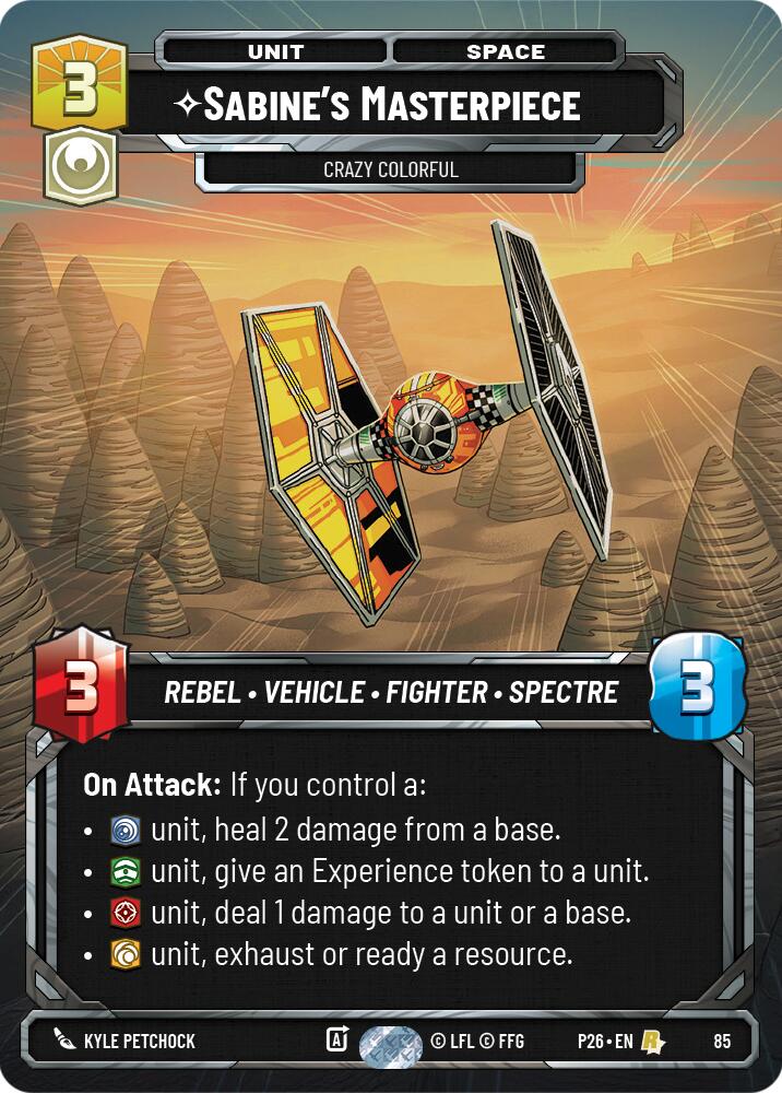 Sabine's Masterpiece - Crazy Colorful (85) (85) [Sector and Regional Promos: Season 1] | Cards and Coasters CA