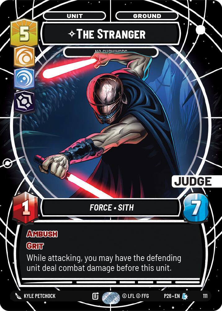 The Stranger - No Survivors (111) (111) [Judge Promos] | Cards and Coasters CA