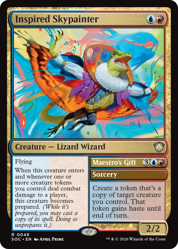 Inspired Skypainter [Secrets of Strixhaven Commander] | Cards and Coasters CA