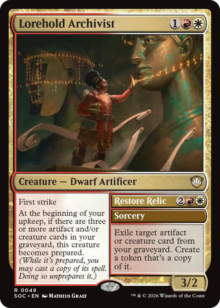 Lorehold Archivist [Secrets of Strixhaven Commander] | Cards and Coasters CA