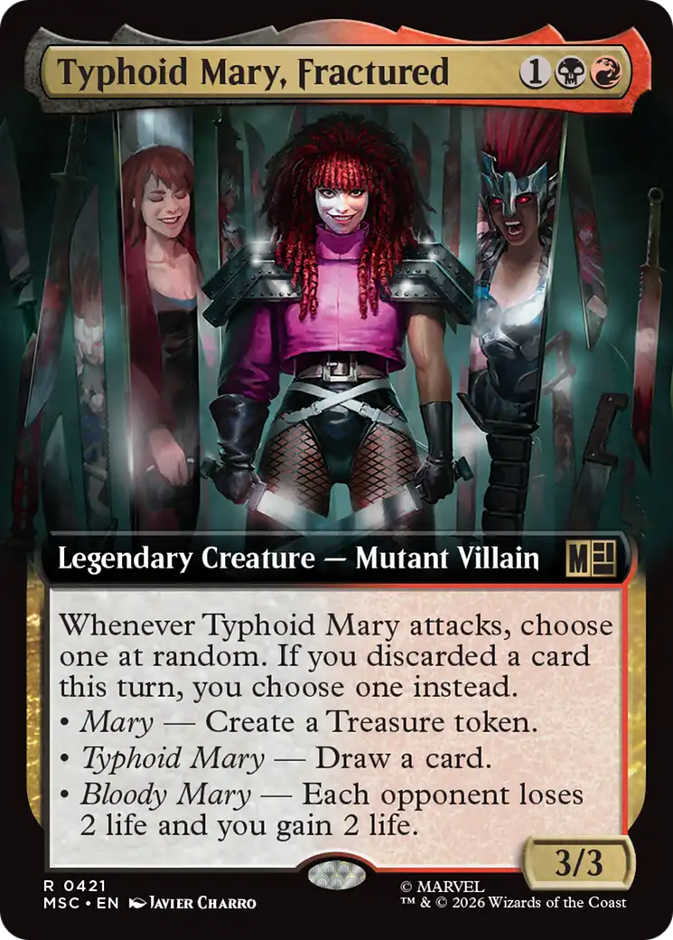 Typhoid Mary, Fractured (Extended Art) [Marvel Super Heroes Commander] | Cards and Coasters CA