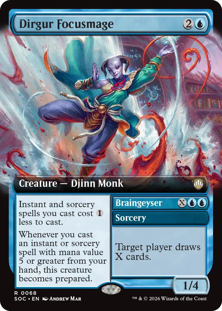 Dirgur Focusmage (Extended Art) [Secrets of Strixhaven Commander] | Cards and Coasters CA