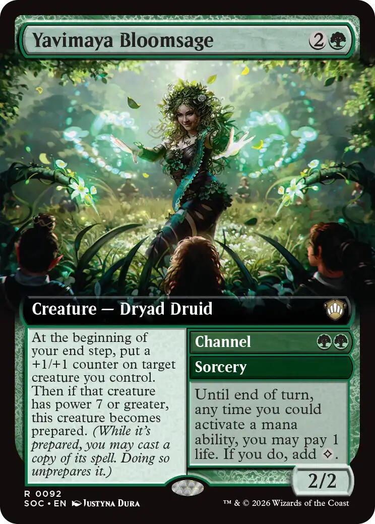 Yavimaya Bloomsage (Extended Art) [Secrets of Strixhaven Commander] | Cards and Coasters CA