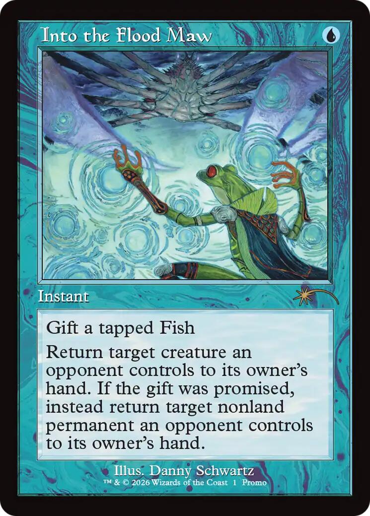 Into the Flood Maw (Retro Frame) [Wizards Play Network 2026] | Cards and Coasters CA