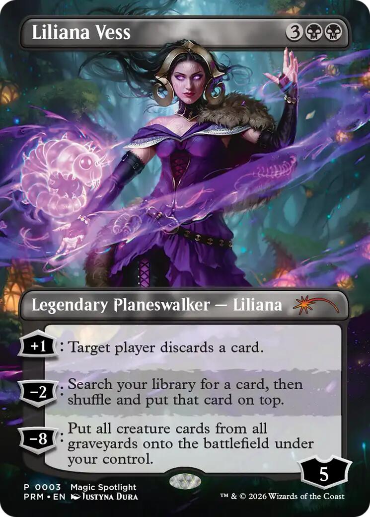 Liliana Vess (Borderless) [Spotlight Series] | Cards and Coasters CA
