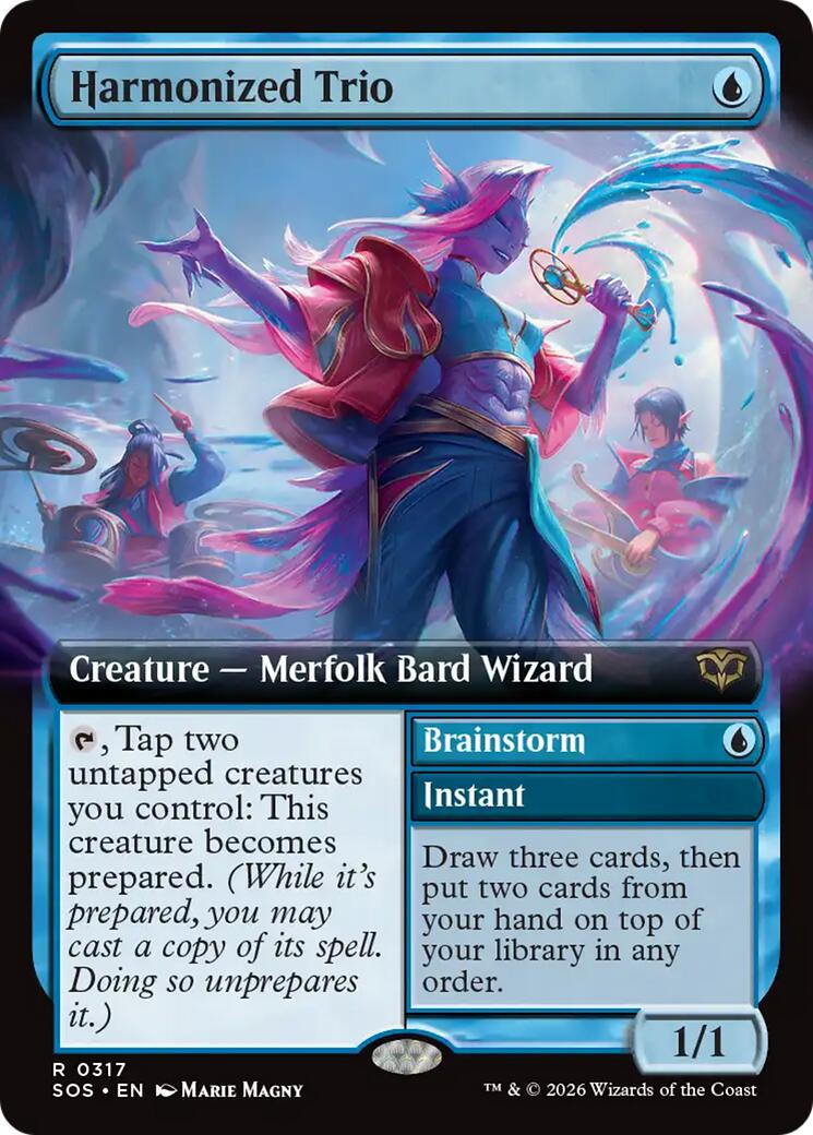 Harmonized Trio (Extended Art) [Secrets of Strixhaven] | Cards and Coasters CA