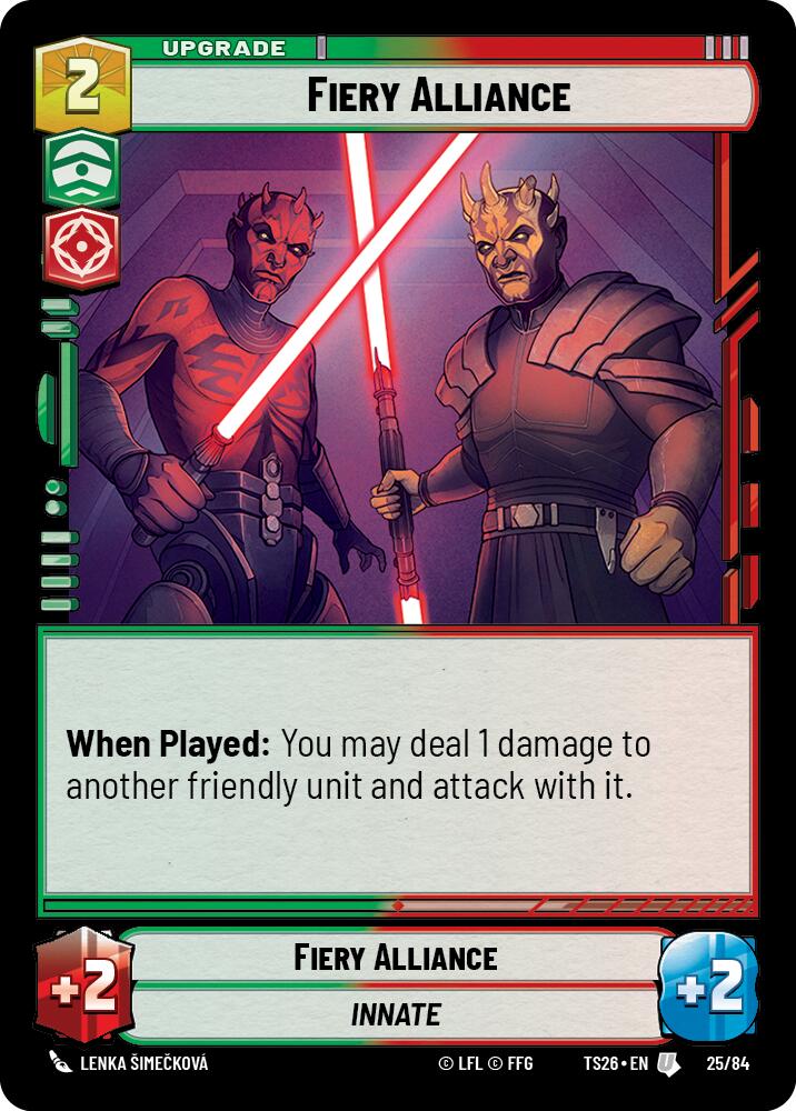 Fiery Alliance (25/84) (25/84) [Twin Suns] | Cards and Coasters CA