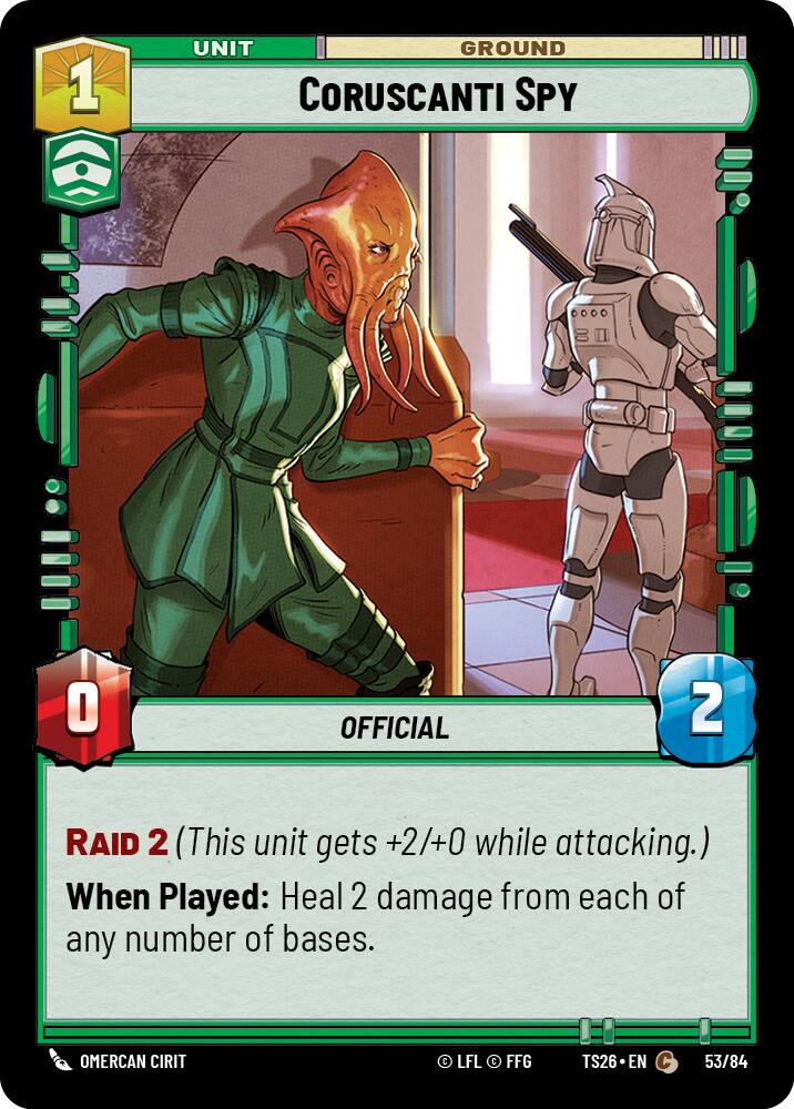 Coruscanti Spy (53/84) (53/84) [Twin Suns] | Cards and Coasters CA