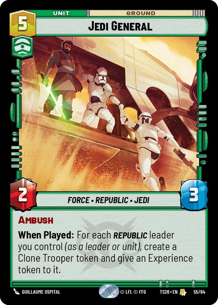 Jedi General (55/84) (55/84) [Twin Suns] | Cards and Coasters CA