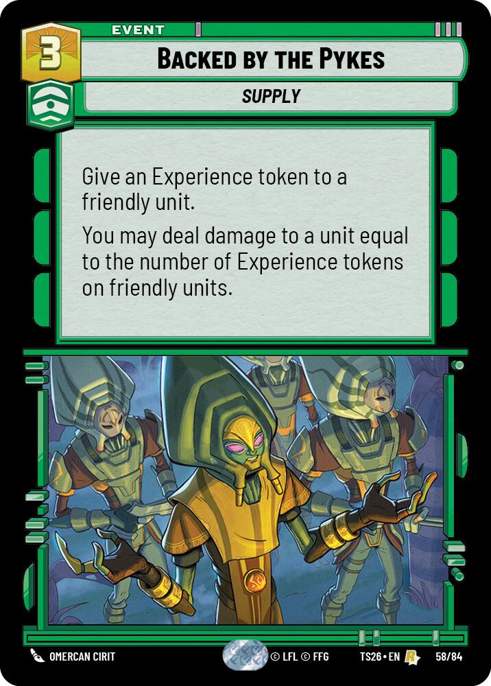 Backed by the Pykes (58/84) (58/84) [Twin Suns] | Cards and Coasters CA