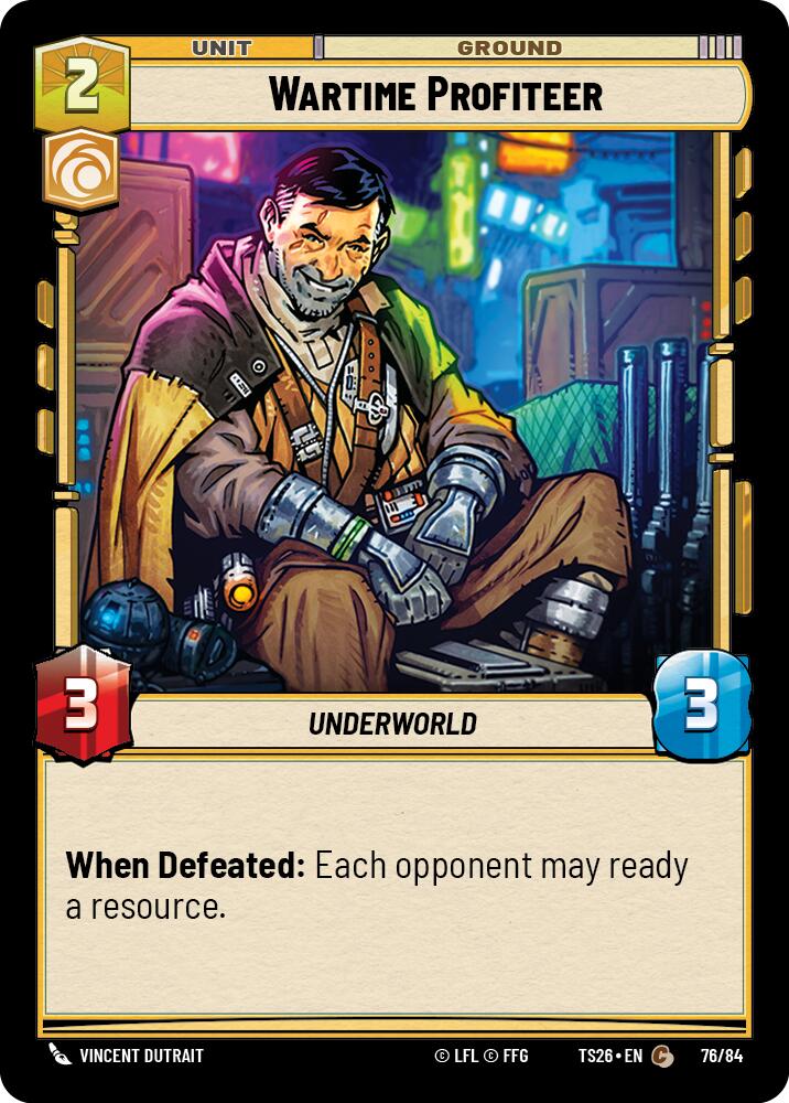 Wartime Profiteer (76/84) (76/84) [Twin Suns] | Cards and Coasters CA