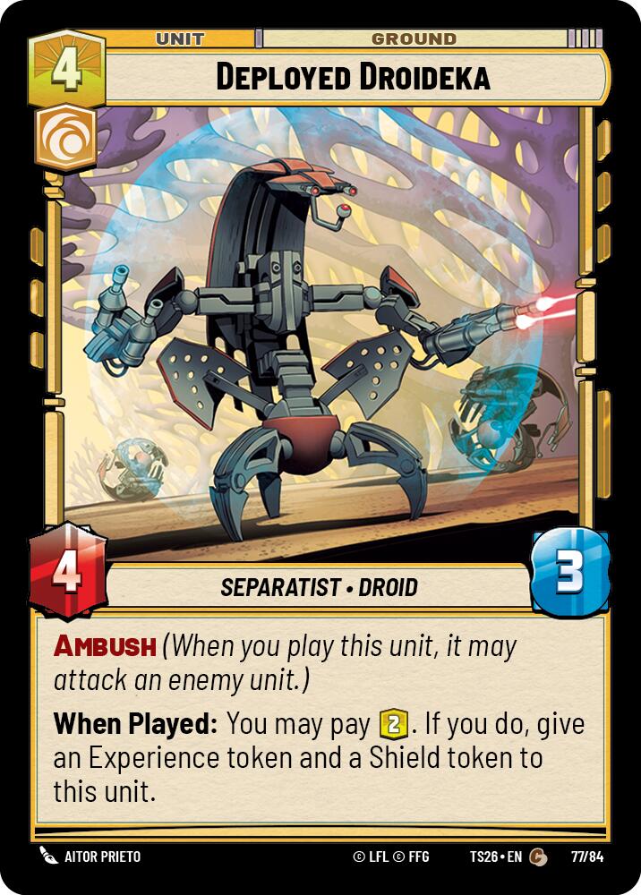 Deployed Droideka (77/84) (77/84) [Twin Suns] | Cards and Coasters CA