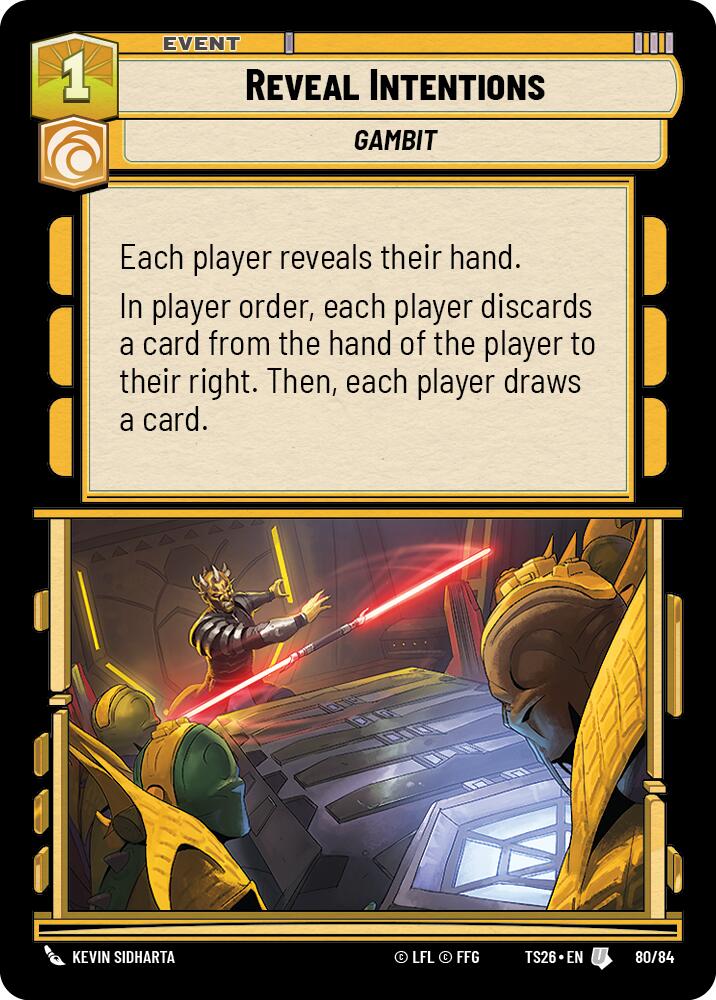 Reveal Intentions (80/84) (80/84) [Twin Suns] | Cards and Coasters CA