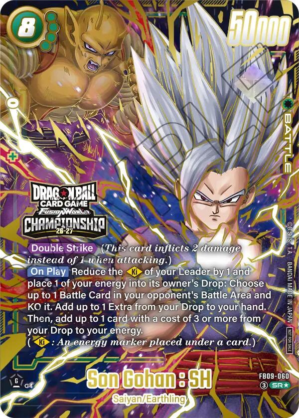 Son Gohan : SH (FB09-060) (Championship 26-27) [Fusion World Tournament Cards] | Cards and Coasters CA