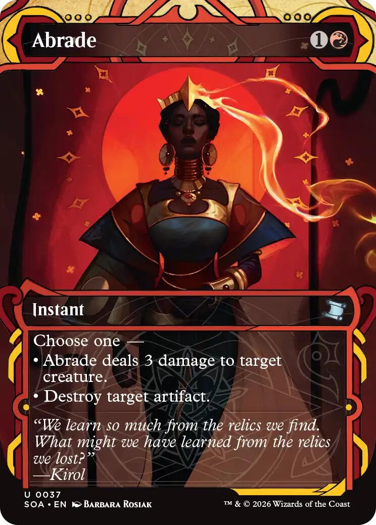 Abrade [Secrets of Strixhaven: Mystical Archive] | Cards and Coasters CA