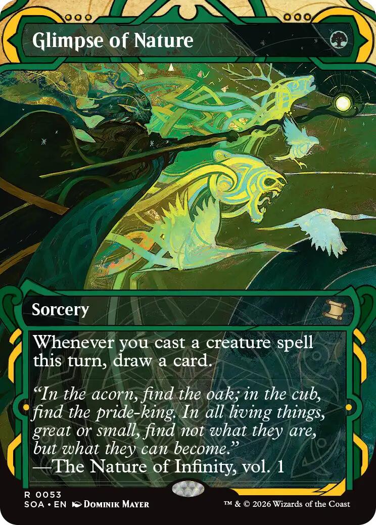 Glimpse of Nature [Secrets of Strixhaven: Mystical Archive] | Cards and Coasters CA