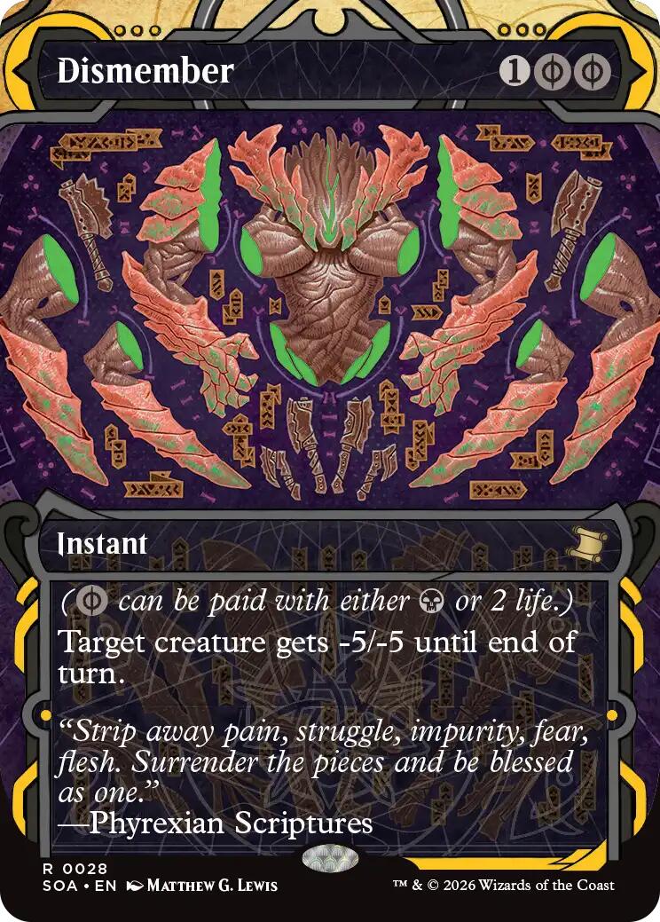 Dismember [Secrets of Strixhaven: Mystical Archive] | Cards and Coasters CA