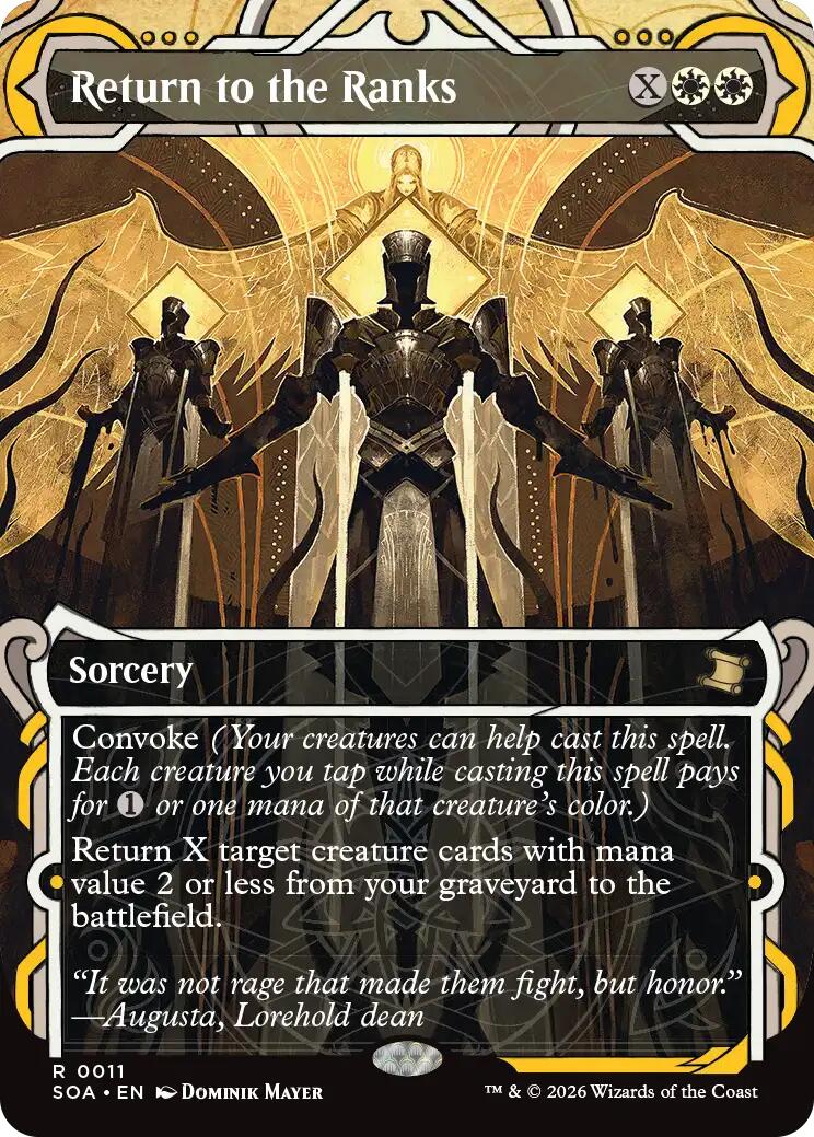 Return to the Ranks [Secrets of Strixhaven: Mystical Archive] | Cards and Coasters CA