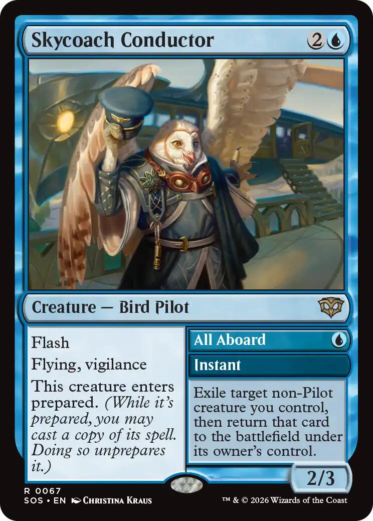 Skycoach Conductor [Secrets of Strixhaven] | Cards and Coasters CA
