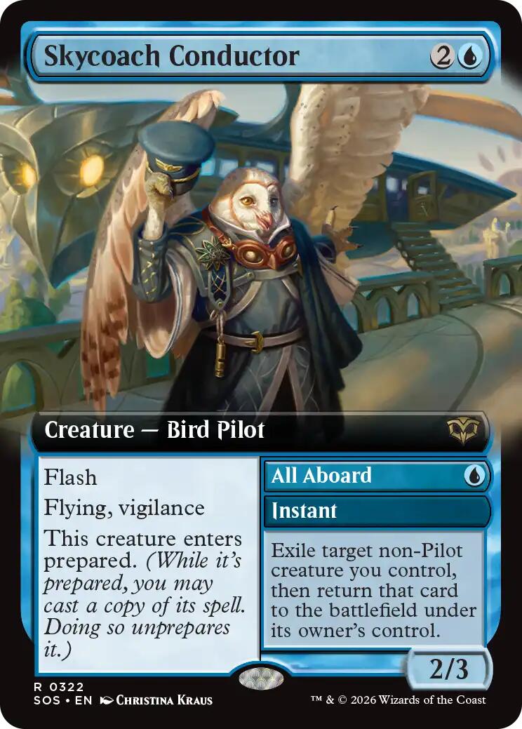 Skycoach Conductor (Extended Art) [Secrets of Strixhaven] | Cards and Coasters CA