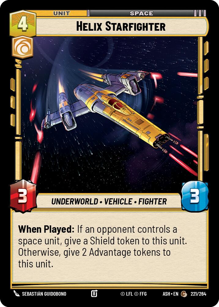 Helix Starfighter (221/264) (221/264) [Ashes of the Empire] | Cards and Coasters CA