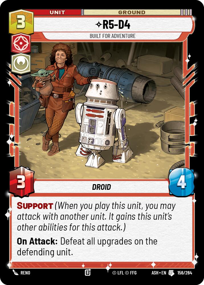 R5-D4 - Built for Adventure (156/264) (156/264) [Ashes of the Empire] | Cards and Coasters CA