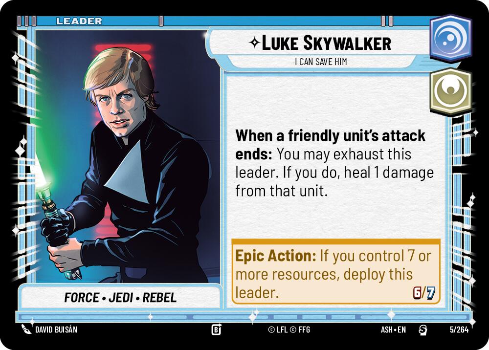 Luke Skywalker - I Can Save Him (5/264) (5/264) [Ashes of the Empire] | Cards and Coasters CA