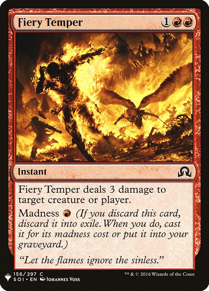 Fiery Temper [Mystery Booster] | Cards and Coasters CA