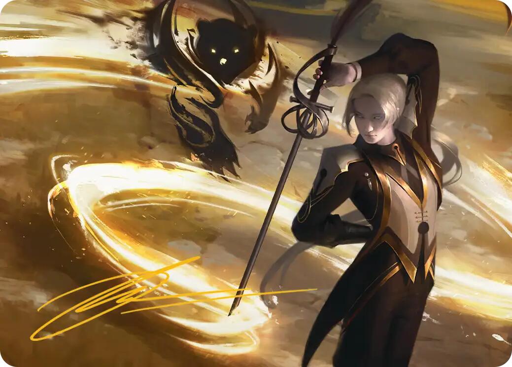 Rapier Wit Art Card (Gold-Stamped Signature) [Secrets of Strixhaven Art Series] | Cards and Coasters CA